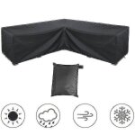 Housse de canap d'angle impermable (200 x 270 x 82 cm) pour meubles de jardin et d'extrieur