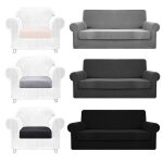 Housse de canap impermable et extensible - polaire douce pour canap 1 / 2 / 3 places - entretien et ...