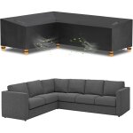 Housse de canap� de jardin en forme de l - tissu oxford 420d - coupe - vent - r�sistant aux uv - pour ...