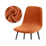 Housse de chaise a dossier court en velours, extensible, pour siège, salle a manger, bar, bureau, fête, ... Housse de chaise a dossier court en velours, extensible, pour siège, salle a manger, bar, bureau, fête, ...