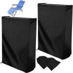 Housse chaise jardin exterieur, 2 pices housses de chaises de jardin longue pliante, housse exterieur ...