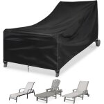 Housse de chaise longue de jardin, housse de protection pour chaise longue 200x75x40 / 70cm, tissu oxford ...