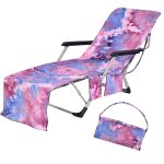Housse de chaise de plage avec poches latérales, serviette de piscine, housse de chaise longue, serviette ... Housse de chaise de plage avec poches latérales, serviette de piscine, housse de chaise longue, serviette ...
