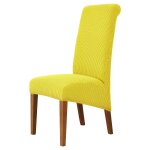 Housse de chaise universelle a dossier haut et haute elasticité, en jacquard, taille m xl, pour salle ... Housse de chaise universelle a dossier haut et haute elasticité, en jacquard, taille m xl, pour salle ...
