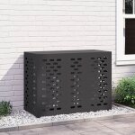 Housse de climatiseur vidaxl noire 110x50x80 cm en acier Housse de climatiseur vidaxl noire 110x50x80 cm en acier