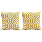 Housse de coussin brodée géométrique, jolie taie d'oreiller pour canapé - lit, décoration simple pour ... Housse de coussin brodée géométrique, jolie taie d'oreiller pour canapé - lit, décoration simple pour ...