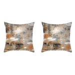 Housse de coussin pour canap�, imprim�e aquarelle, peau de p�che abstraite, 38