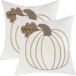 Housse de coussin halloween 45 x 45 cm taie d'oreiller chauve souris de tuft de lin pour canap salon ...
