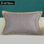 Housse de coussin de luxe en lin, taie d'oreiller de couleur unie pour salon, décoration de chaise de ... Housse de coussin de luxe en lin, taie d'oreiller de couleur unie pour salon, décoration de chaise de ...