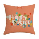 Housse de coussin ¿uf de pques happy pques, taie d'oreiller en lin, dcoration de canap, salon pour ...