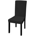 Housses extensibles de chaise 6 pi�ces noir dec022288
