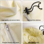 Housse d'hivernage ajustable avec fermeture clair et cordon de serrage - 240 x 200 cm, protection antigel ...