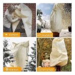 Housse d'hivernage pour plantes, 180 x 120 cm, housse de protection rglable avec cordon de serrage et ...