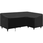 Housse de meubles de jardin en forme de l - imperméable - tissu oxford 420d résistant - en forme de l ... Housse de meubles de jardin en forme de l - imperméable - tissu oxford 420d résistant - en forme de l ...