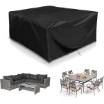 Housse de meubles de jardin imperm�able en tissu oxford r�sistant aux d�chirures pour canap� d'angle, ...