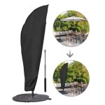 Housse de parasol, 210d oxford imperm�able housse de protection pour parasol d�port� 280l pour parasol ...