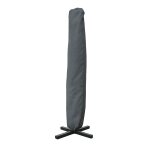 Housse parasol deporte enduite pvc gris 45xh190cm impermeable