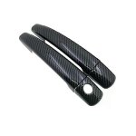 Housse de poignee de porte de voiture en fibre de carbone noire, compatible avec citroën ds3 2009 - 2019, ... Housse de poignee de porte de voiture en fibre de carbone noire, compatible avec citroën ds3 2009 - 2019, ...