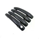 Housse de poignee de porte de voiture en fibre de carbone noire, compatible avec citroën ds3 2009 - 2019, ... Housse de poignee de porte de voiture en fibre de carbone noire, compatible avec citroën ds3 2009 - 2019, ...