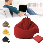 Housse de pouf sans remplissage, si�ge de d�tente, en coton et lin, pour canap�, tatami, d�coration de ...