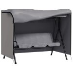 Housse de protection balancelle de jardin 3 places b�che etanche dim. 2, 05l x 1, 24l x 1, 64h m polyester ...