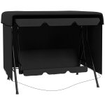 Housse de protection balancelle de jardin b�che etanche dim. 2, 15l x 1, 55l x 1, 5h m pe noir