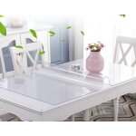 Housse de protection de bureau en pvc transparent de 1, 5 mm d'paisseur, housse de table en plastique ...