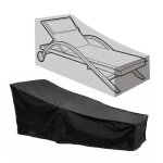 Housse de protection pour chaise longue, pare - soleil noir, etanche, tissu oxford 210d, meubles d'extérieur, ... Housse de protection pour chaise longue, pare - soleil noir, etanche, tissu oxford 210d, meubles d'extérieur, ...