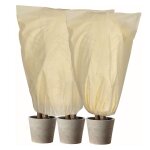 Housse de protection avec cordon de serrage pour l'hiver, etui de protection en tissu non tiss, ajustable, ...