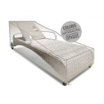 Housse de protection cover air pour bain de soleil / transat - 200 x 72 x 60 / 30 cm - jardiline