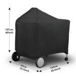 Housse de protection etanche pour barbecue weber 7152, accessoires pour grillades de charbon de bois, ...