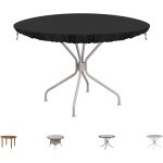 Housse protection exterieur table basse de jardin bistrot anti uv en tissu oxford 420d - plateau ronde ...