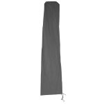 Housse de protection hwc pour parasol d�port� 4m, fermeture eclair anthracite