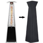 Housse de protection imperméable pour chauffage de terrasse a gaz pyramidal 210d, noire, pour meubles ... Housse de protection imperméable pour chauffage de terrasse a gaz pyramidal 210d, noire, pour meubles ...