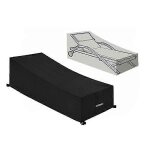 Housse de protection imperméable, coupe - vent et anti - uv, tissu oxford 210d pour chaise longue Housse de protection imperméable, coupe - vent et anti - uv, tissu oxford 210d pour chaise longue