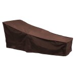 Housse de protection imperméable pour meubles de jardin, patio, chaise longue d'extérieur (café) Housse de protection imperméable pour meubles de jardin, patio, chaise longue d'extérieur (café)