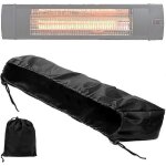 Housse de protection murale pour chauffage de terrasse - noir 30 pi (l) x 9, 5 pi (h) x 6, 5 pi (l) housse ...