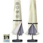 Housse de protection pour parasol jusqu'� environ 300 cm - oxford 600d - imperm�able - anti - uv - convient ...