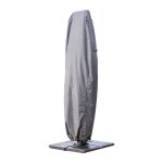 Housse de protection pour parasol dcentr s hambo - 30 x 60 x 210 cm - gris