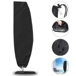 Housse de protection pour parasol d�port� couverture de jardin a m�t excentr� en 210d oxford, imperm�able, ...