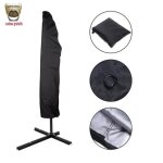 Housse de protection pour parasol dport en tissu oxford 265cm - noir