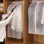 Housse de protection contre la poussire, etui en tissu, housse de costume pour la maison, sac de rangement ...