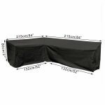 Housse de protection contre la poussire, impermable, pour meubles d'extrieur, canap d'angle gauche, ...