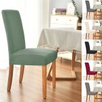 Housse de protection r�versible pour chaise de salle a manger, en tissu jacquard, haute elasticit�, taille ...