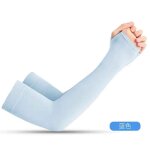Housse de protection solaire en soie glacée, 1 paire, couvre - coude unisexe, pour cyclisme en plein ... Housse de protection solaire en soie glacée, 1 paire, couvre - coude unisexe, pour cyclisme en plein ...