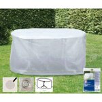 Housse de protection transparente pour table de jardin 143x93x83cm