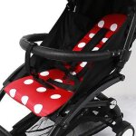 Housse de protection universelle pour accoudoir de poussette, en cuir pu, anti - poussire, avec fermeture ...