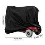 Housse de rangement tanche pour scooter de mobilit, housse de rangement pour fauteuil roulant de voyage, ...