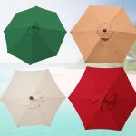 Housse de rechange imperm�able pour parasol de jardin en tissu rond, 2m, pour parasol de patio, anti ...
