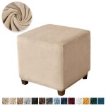 Housse de repose - pieds carrée en velours, couleur unie, elastique, pour pouf de maison, tabouret, protection ... Housse de repose - pieds carrée en velours, couleur unie, elastique, pour pouf de maison, tabouret, protection ...